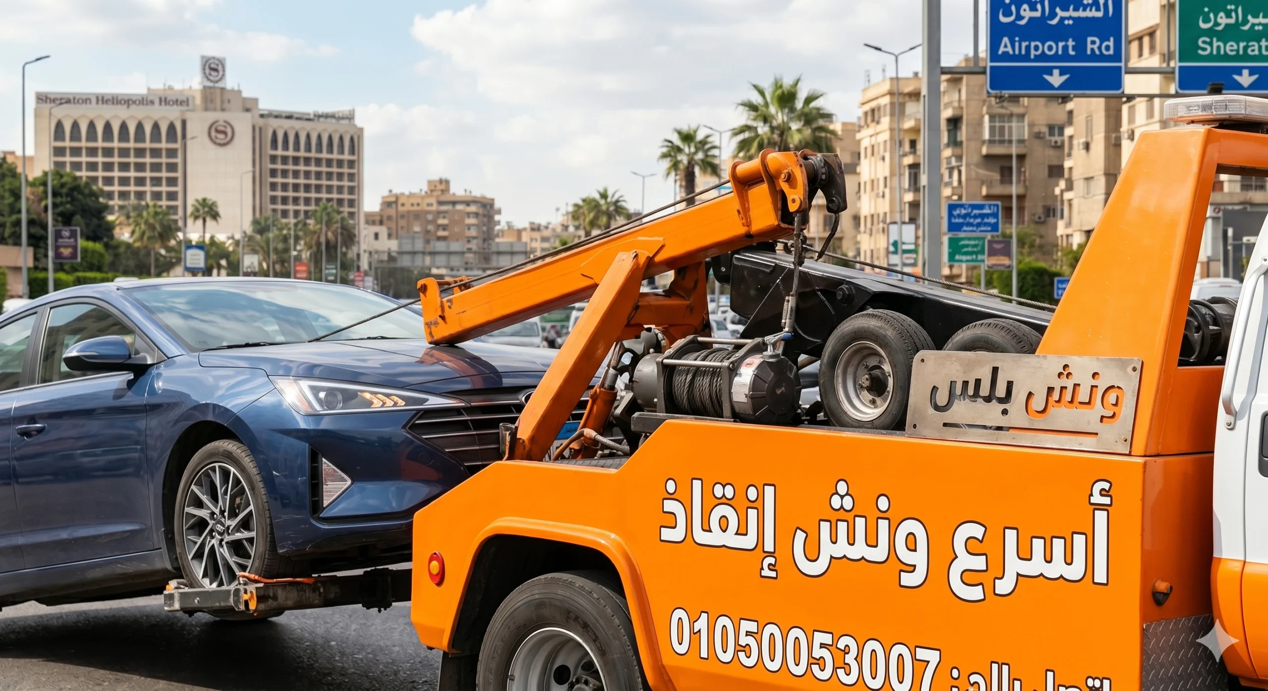 اسرع ونش انقاذ الشيراتون