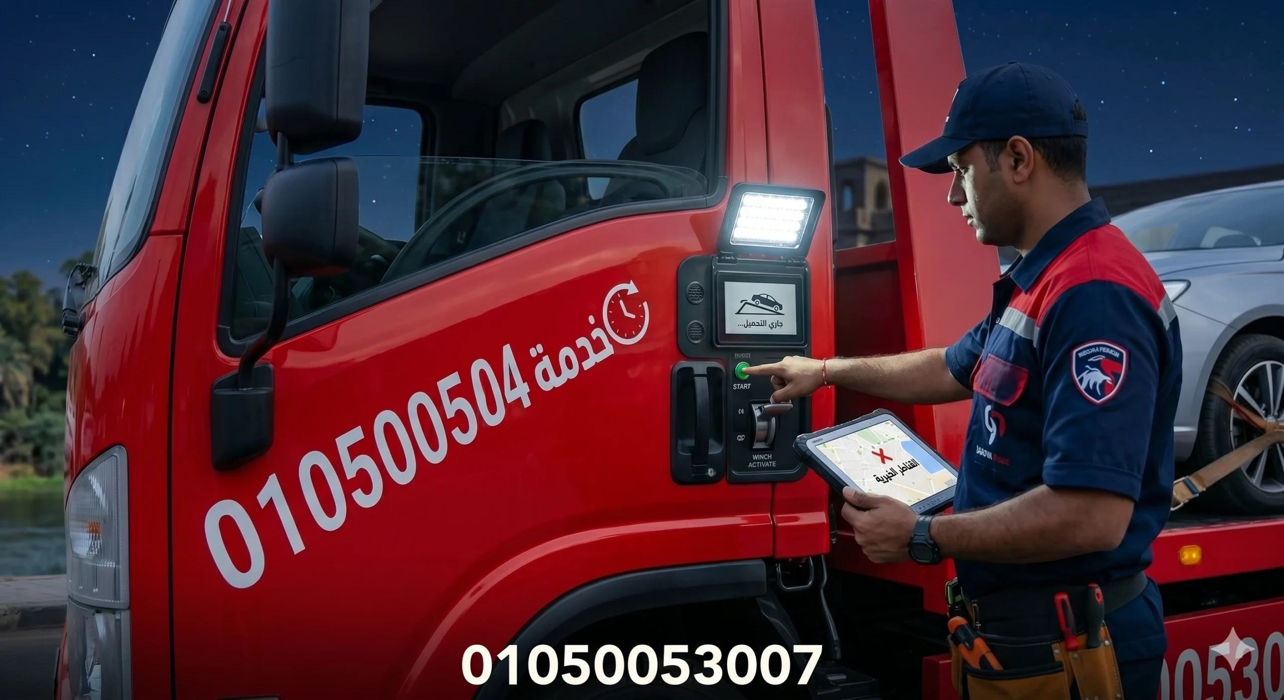 رقم ونش انقاذ القناطر الخيرية